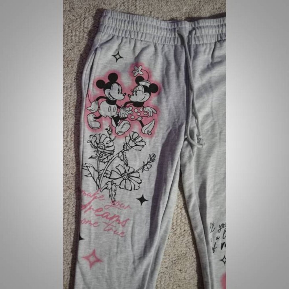 Disney Mickey and Friends sweat pants sweats size L 11/13 Mickey Mouse - Picture 3 of 7